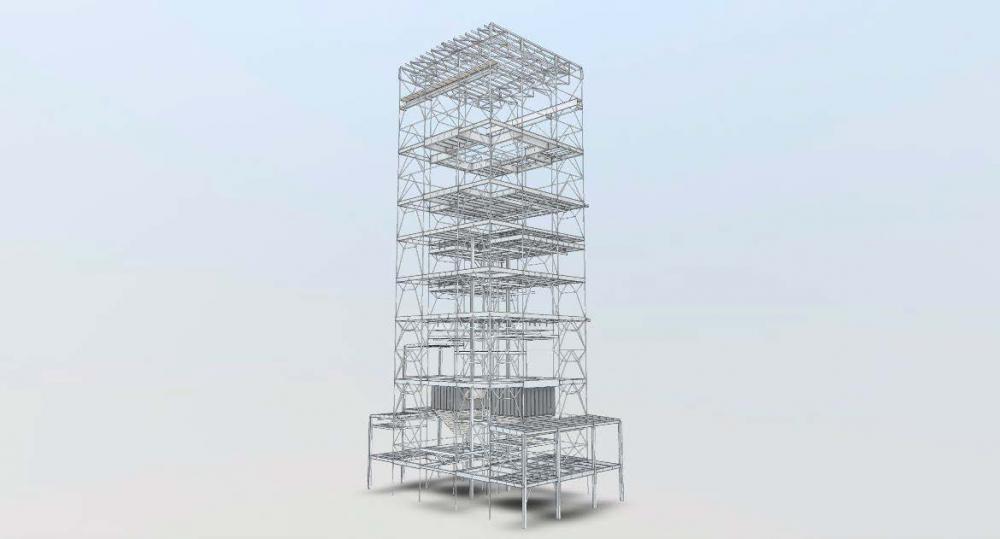 Технология «надвига» башенного копра